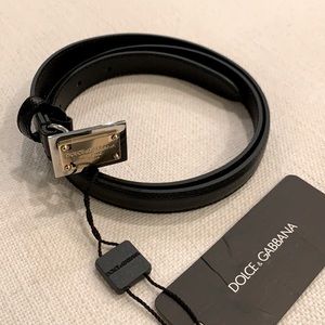 Dolce & Gabbana Two Toned Plaque Belt